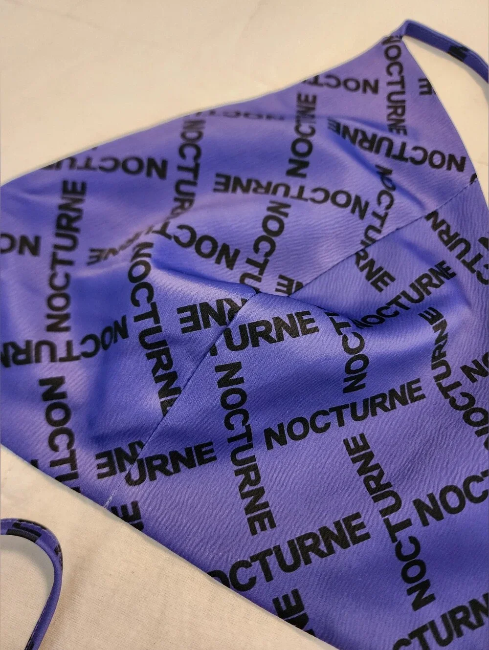Nocturne Purple Logo Triangle Pajama Top Sz 44